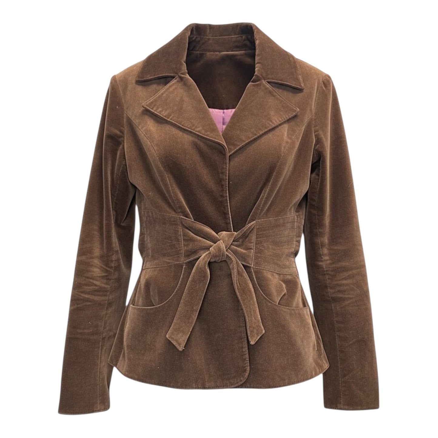 Velvet Tie Waist Blazer size S