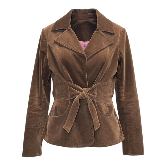 Velvet Tie Waist Blazer size S