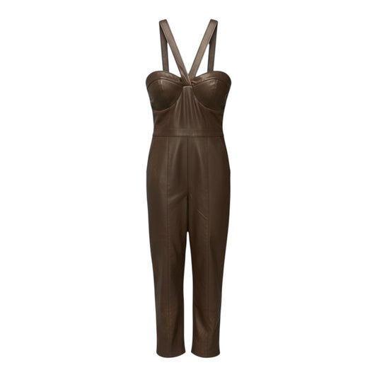 Vegan Leather Jumpsuit size S NWT