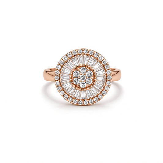 Crystal Circle Ring size 7.5