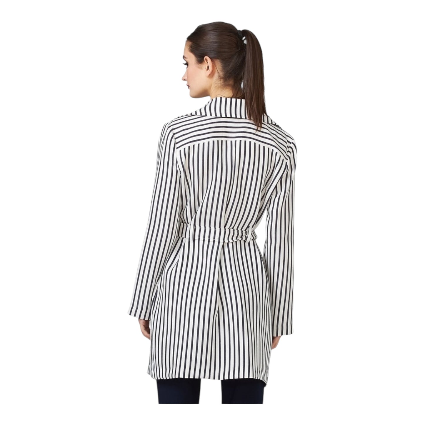 Striped Trench Jacket size 6
