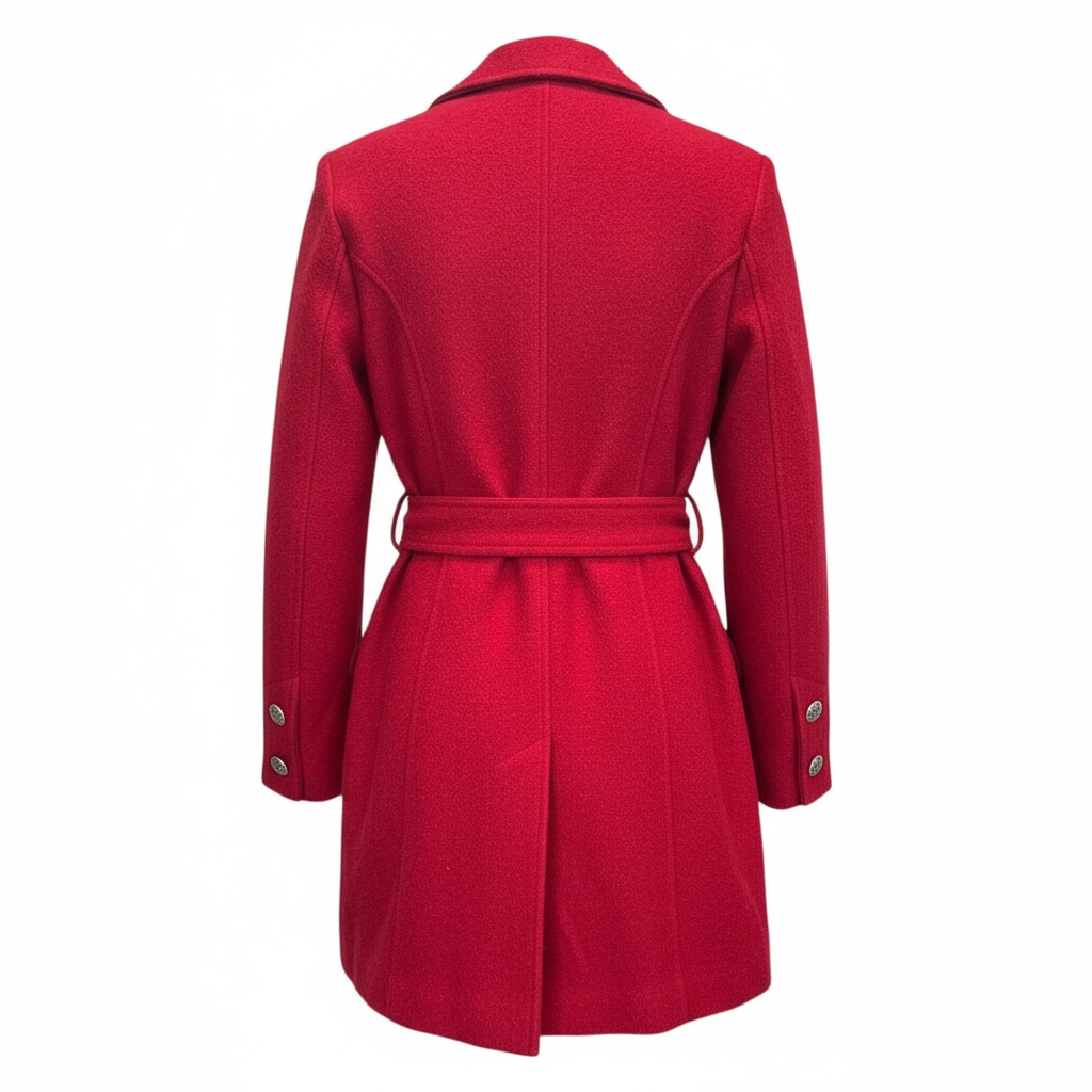 Belted Melton Military Jacket size 8