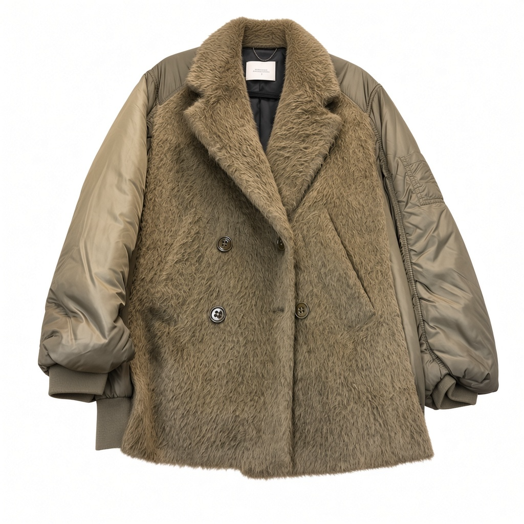 Faux Fur Jacket size 2 (Fits Large)