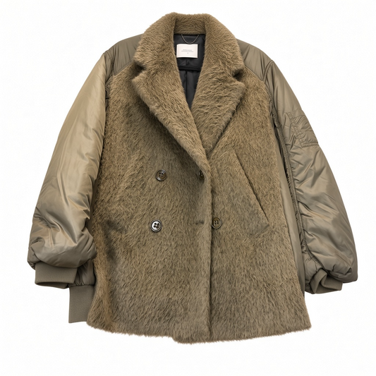 Faux Fur Jacket size 2 (Fits Large)