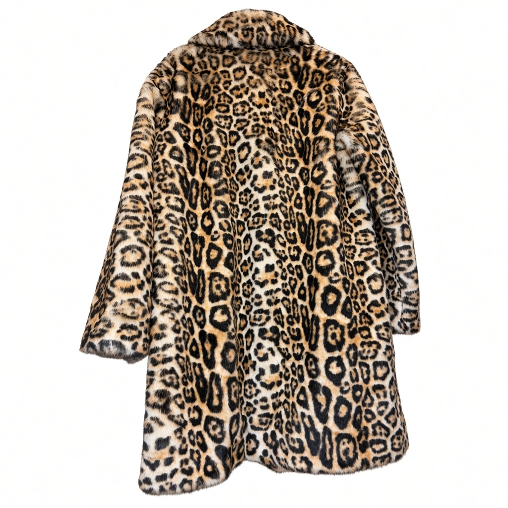 Animal Print Faux Fur Jacket size XLarge