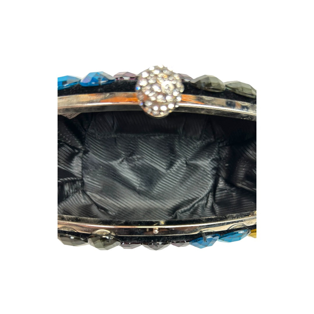 Crystal Bead Flower Clutch