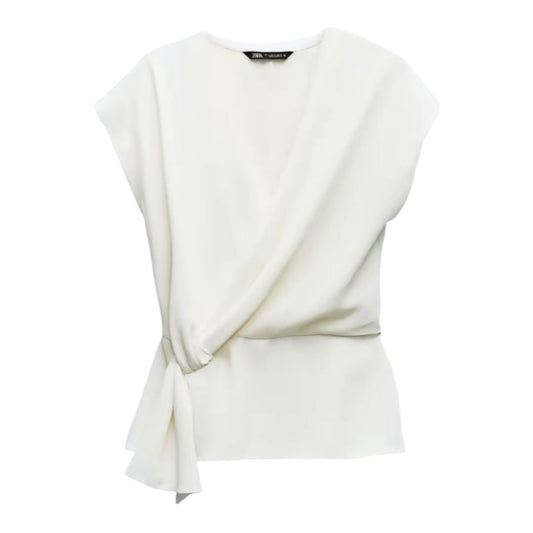 Knot Crepe Top size Large