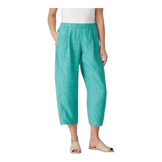 Washed Organic Linen Delave Lantern Pant size Medium