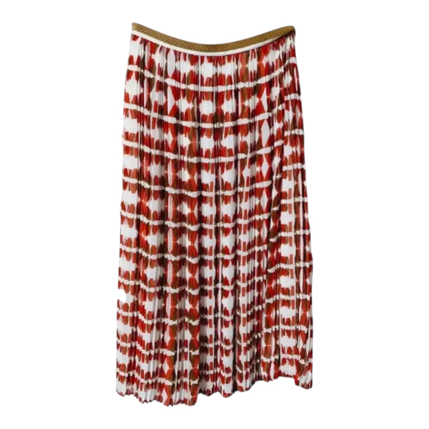Pleated Print Skirt size Medium