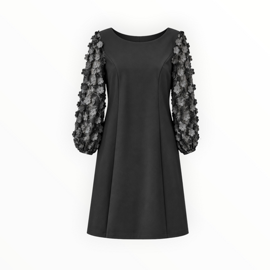 3D Floral Sleeve Shift Dress size 2
