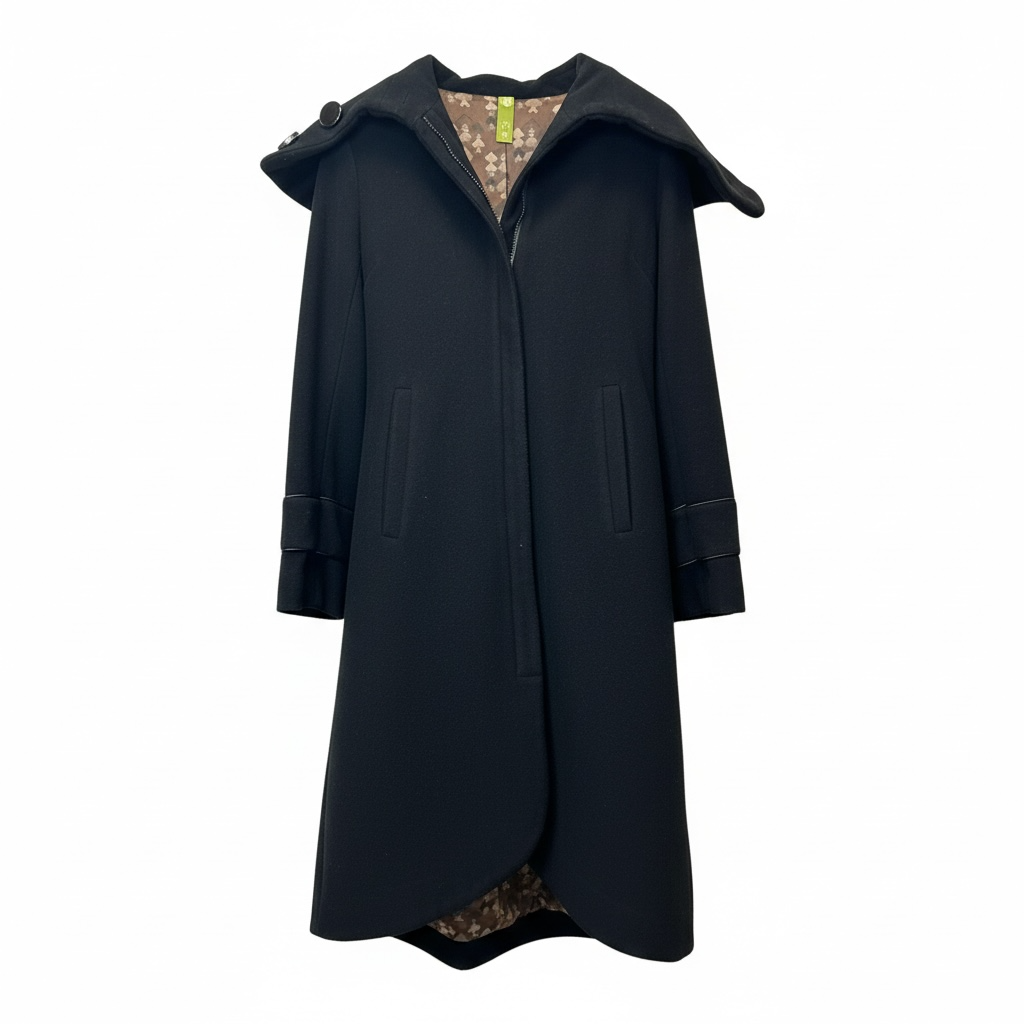 Draped Collar Coat size Small