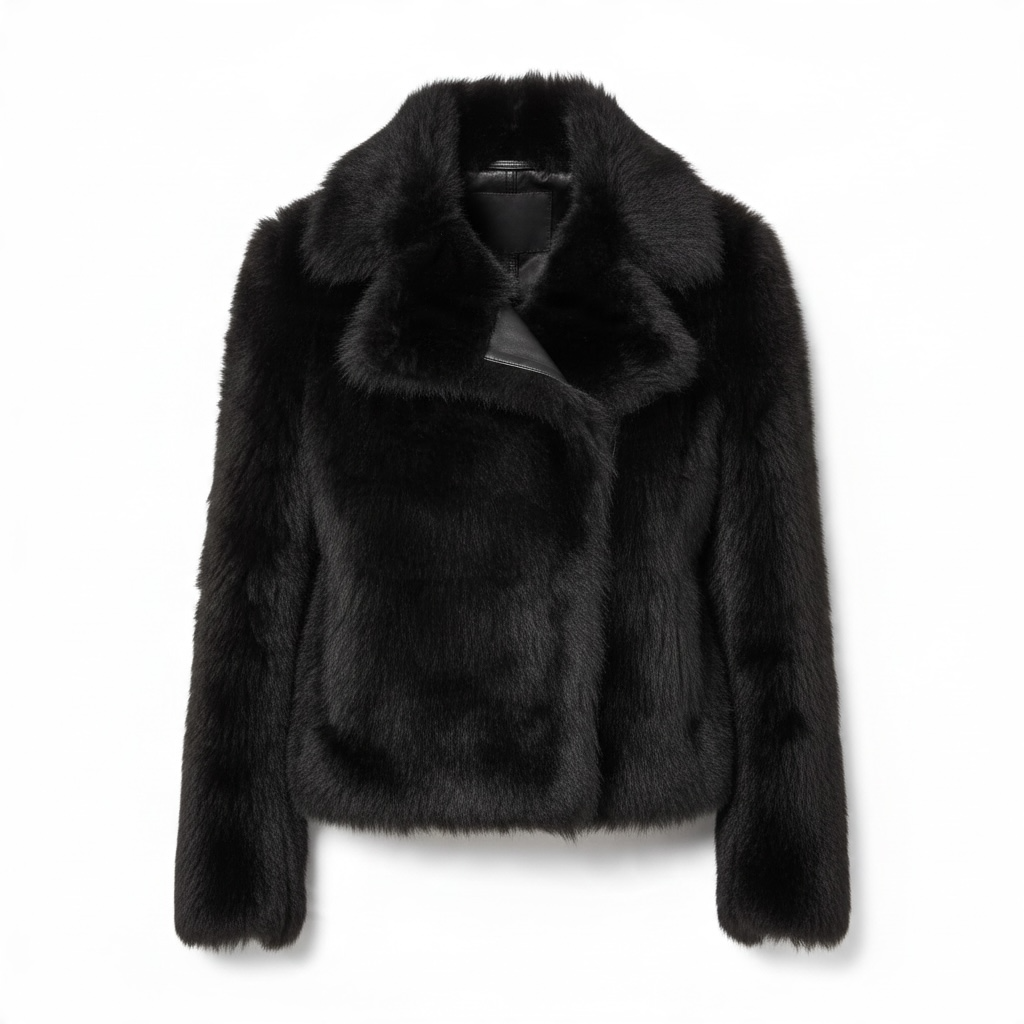 Reversible Shearling and Leather Jacket size 40
