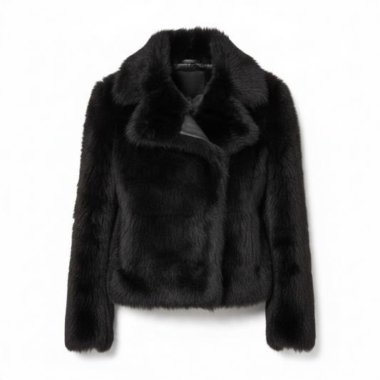 Reversible Shearling and Leather Jacket size 40