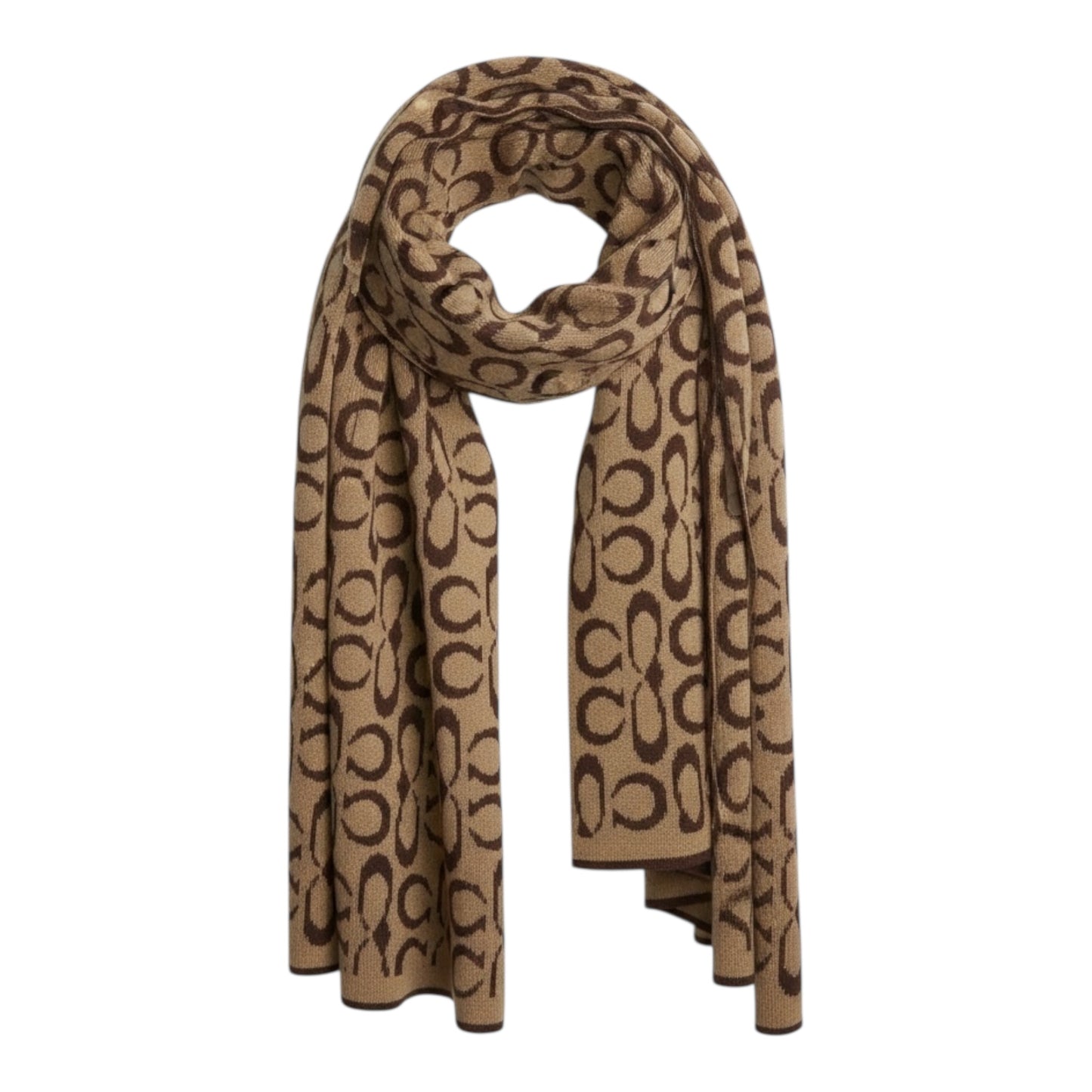 Logo Knit 2 Tone Scarf