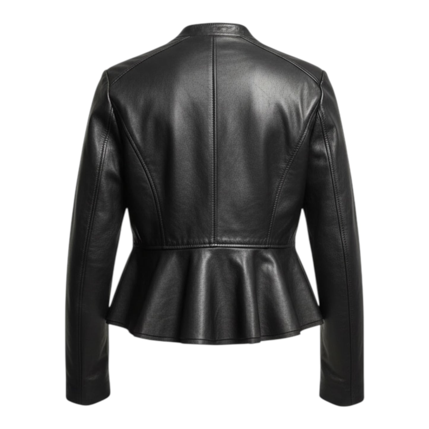 Leather Peplum Jacket size XL
