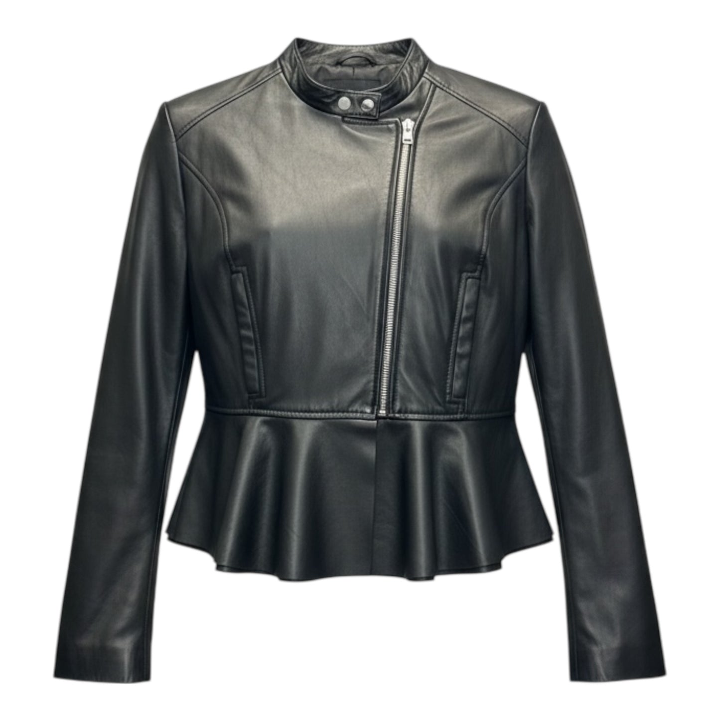 Leather Peplum Jacket size XL