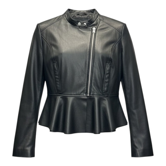 Leather Peplum Jacket size XL
