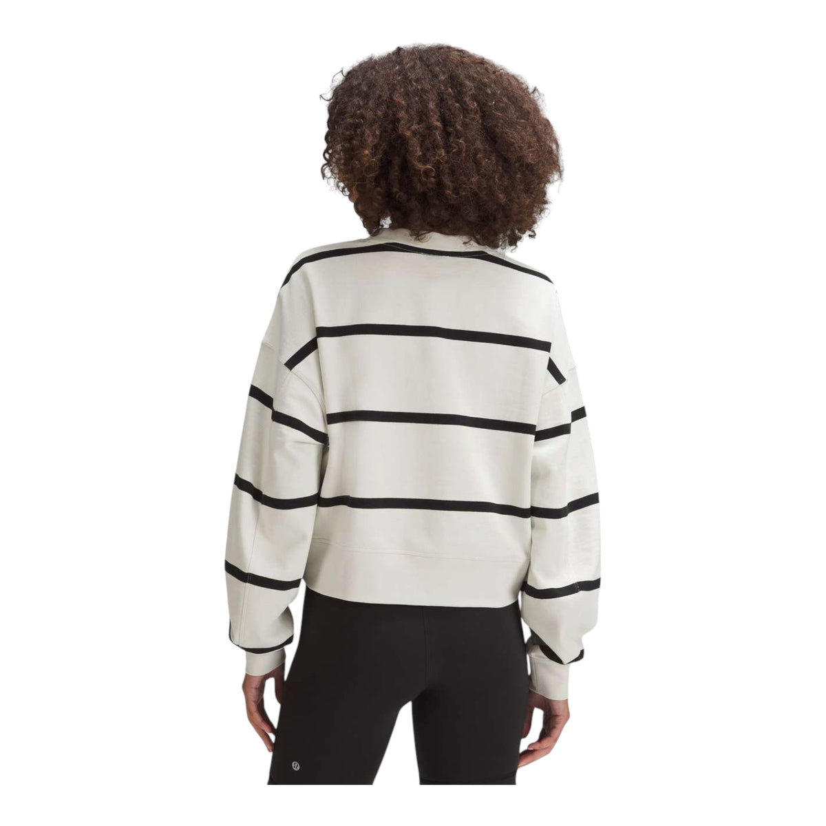 Perfectly Oversized Cropped Crew *Stripe