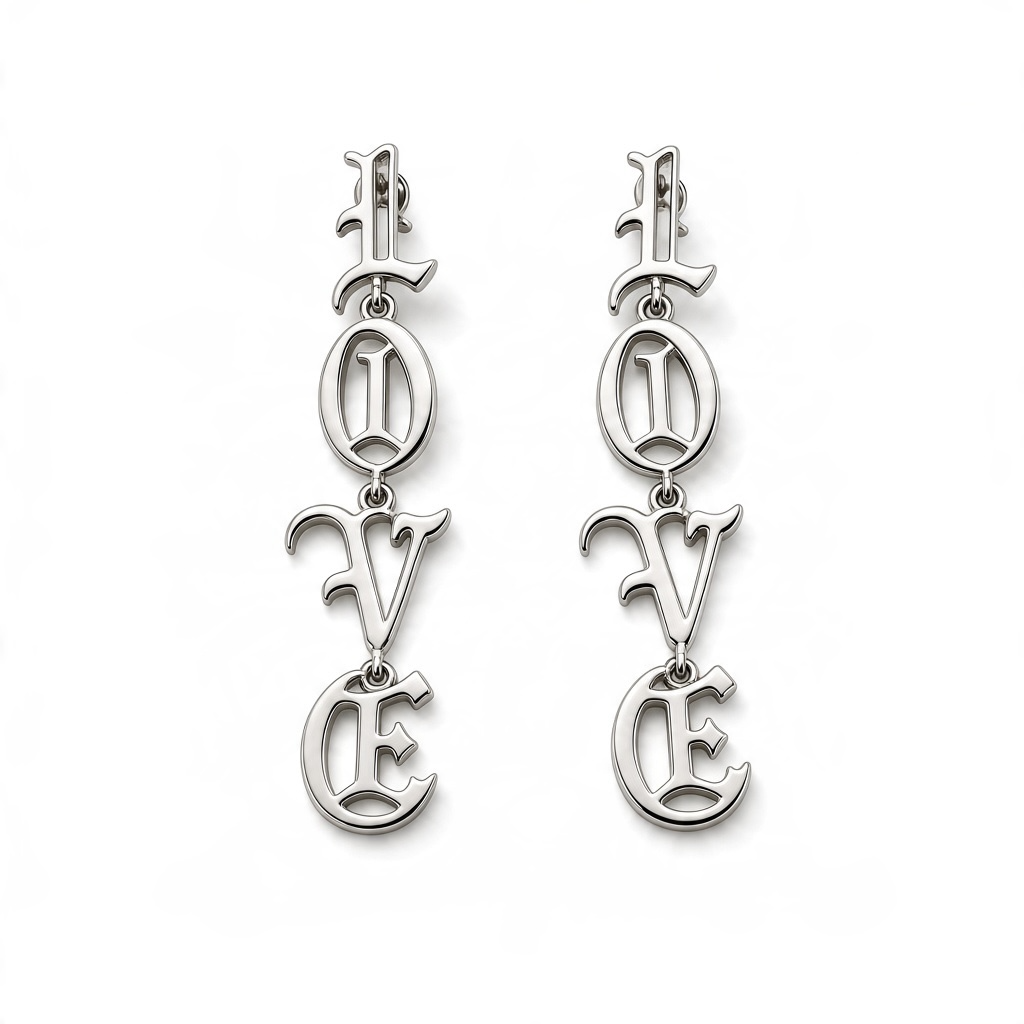 LOVE Dangle Earrings