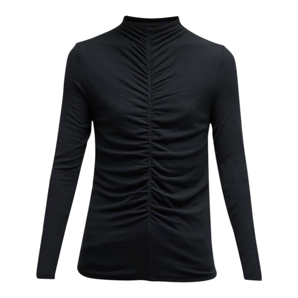 Theresa Ruched Mock Neck Top size Medium