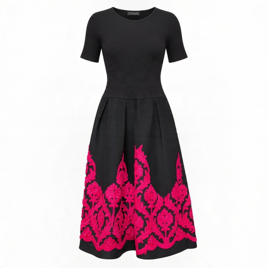 Midi Embroidered Dress size Medium