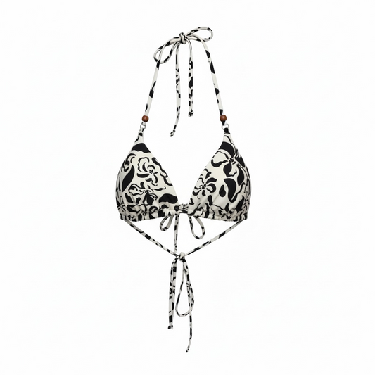 Sundance Floral Bikini Top size Large NWT