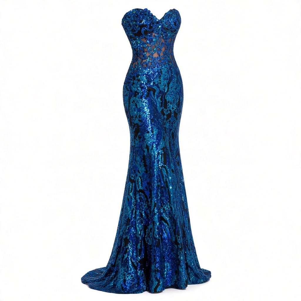 Beaded Evening Gown size 8