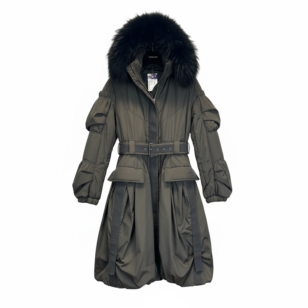 Belted Puffer Coat size 42