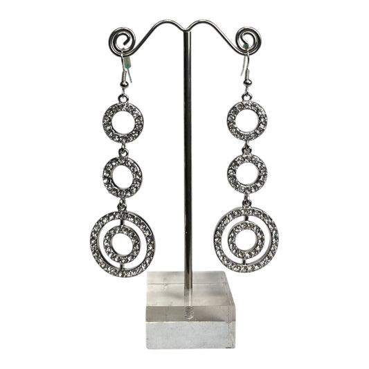 Triple Circle Crystal Dangle