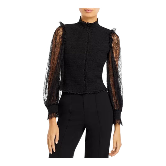 Aviva Smocked Lace Blouse size Small