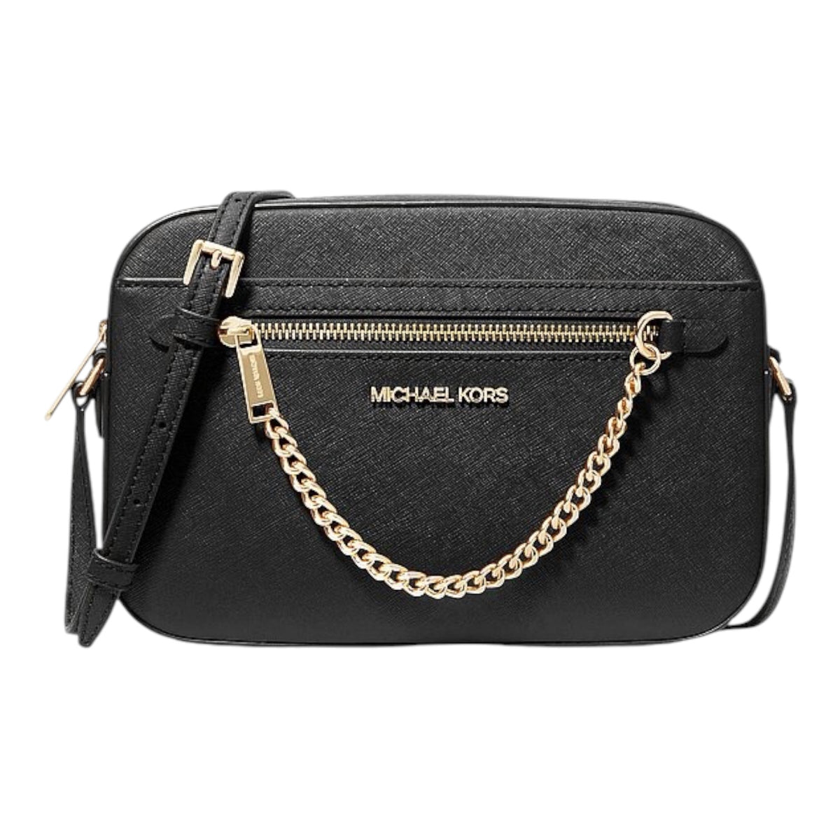 Jet Set Large Saffiano Leather Crossbody Bag
