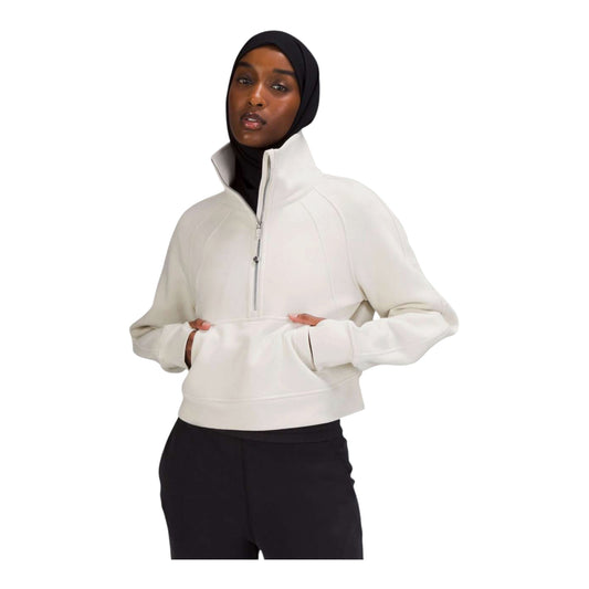 Scuba Oversized Funnel Neck Half Zip size M/L