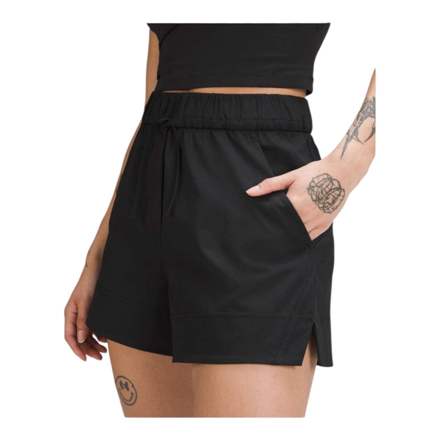Cinchable Waist High-Rise Woven Short 3.5" size XLarge