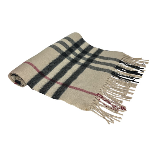 Check Cashmere Scarf