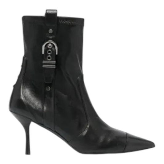 85mm Leather Ankle Boots size 8