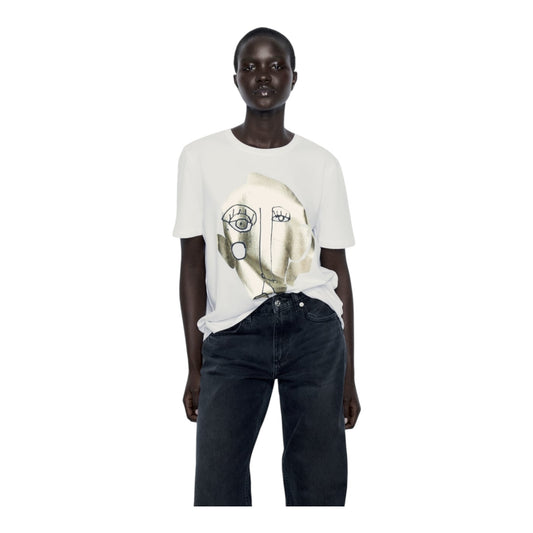 Metallic Face T-Shirt size Small New with Tags