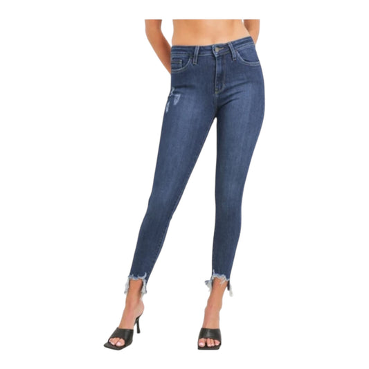 High Rise Skinny With Hem Destruction size 24 New with Tags