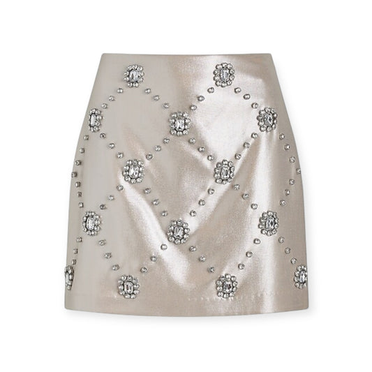 Metallic Embellished Mini Skirt size 2