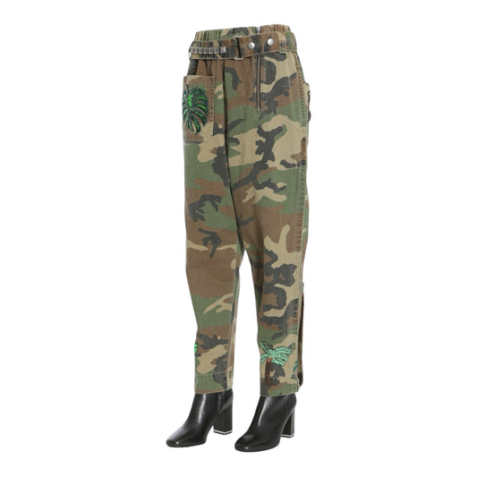 High Waist Camouflage Denim Trousers size 2