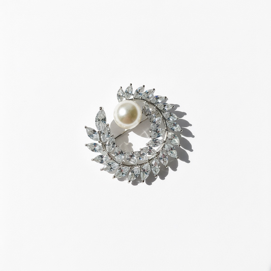 Pearl Wreath Broach