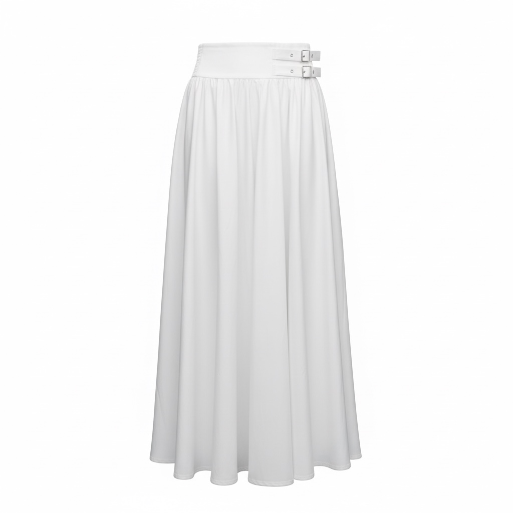 Cotton Buckle Maxi Skirt size 40 (s)