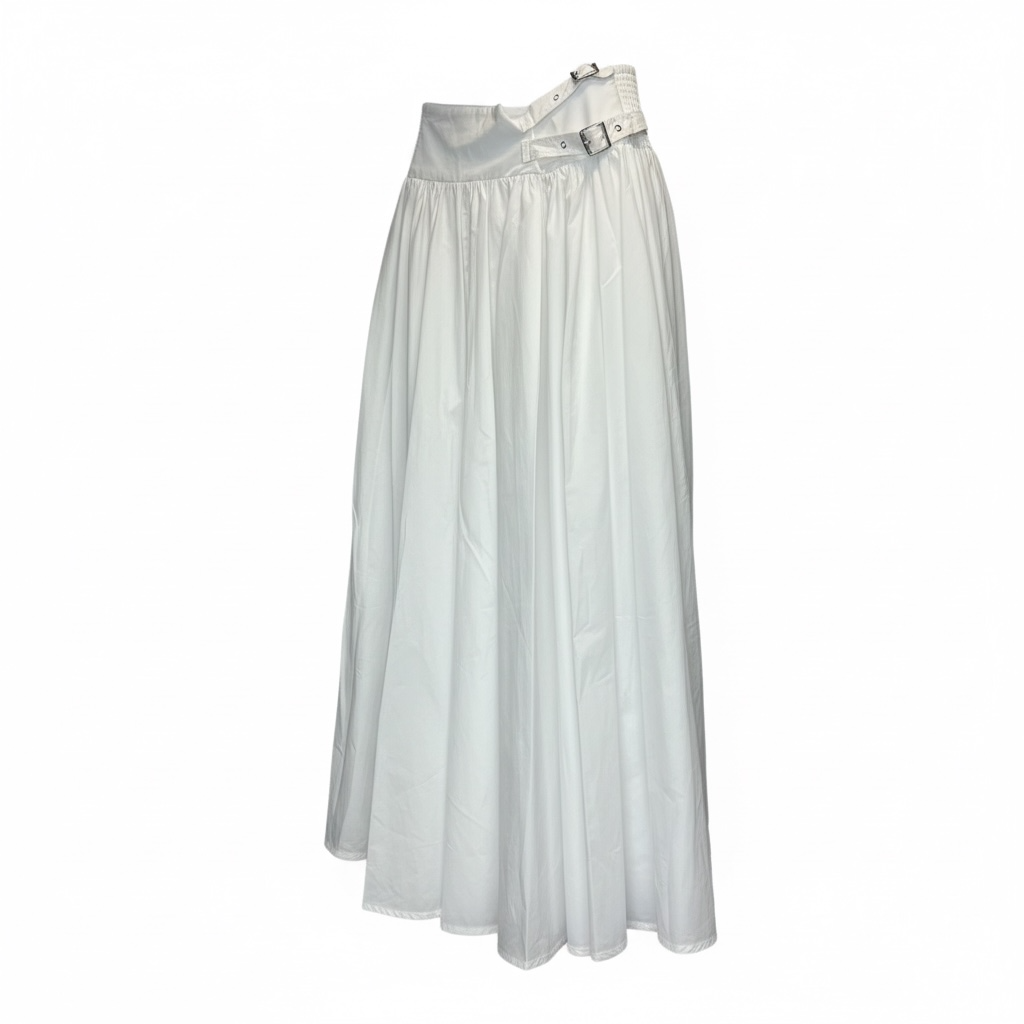 Cotton Buckle Maxi Skirt size 40 (s)