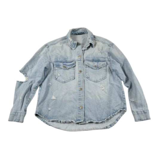 Distressed Denim Jacket size 8