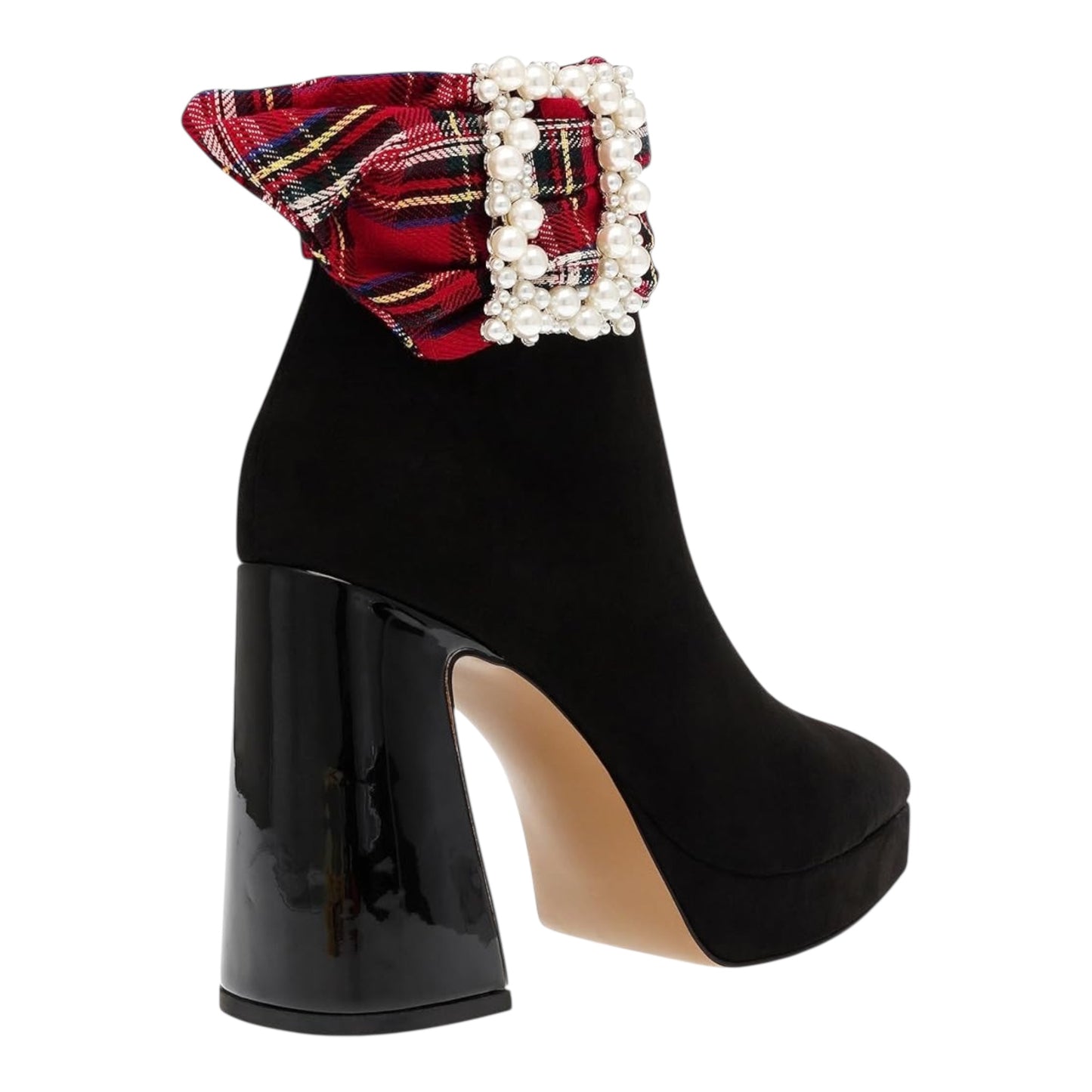 Velvet Platform Booties size 8