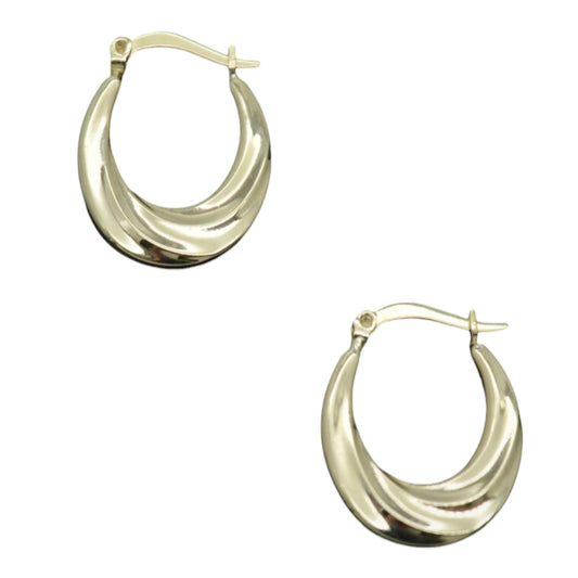 10k Twisted Hoop Earrings