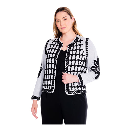 Romantic Soutache Knit Jacket size Large