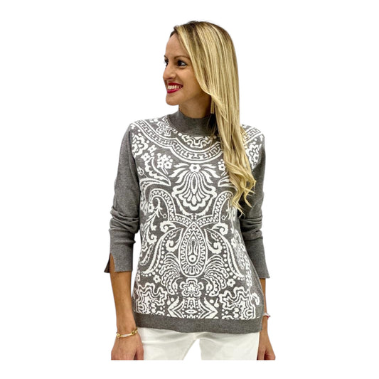 Paisley Turtleneck Sweater size 3(L)