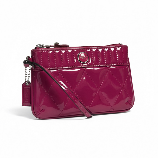 Quilted Patent Wristlet