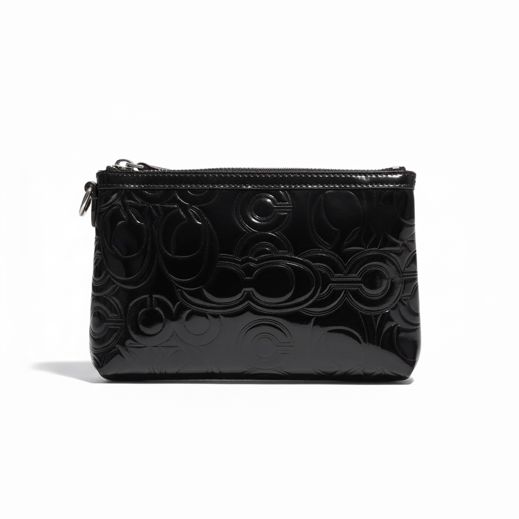 Poppy Patent Leather Wristlet