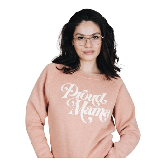 Proud Mama Crop Sweatshirt size Large